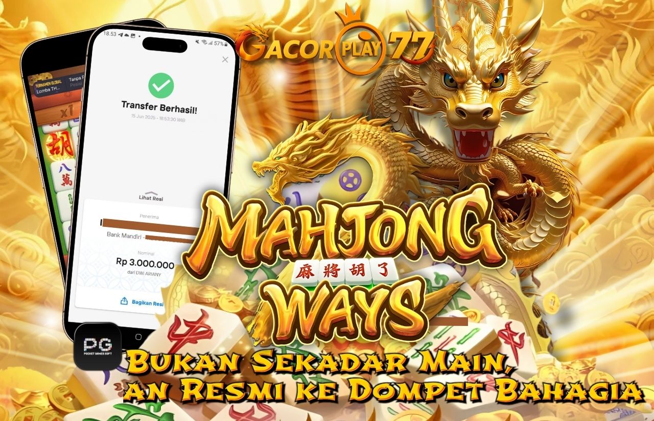Selamat kepada user id : hi***n Wede Rp 3.000.000 di Game MAHJONG WAYS PG SOFT Cair Gk Sampe 1 Menit! Menang Mudah di Gacorplay77